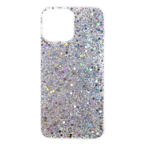 iPhone 13 Mini Glitter Cover - Sølv