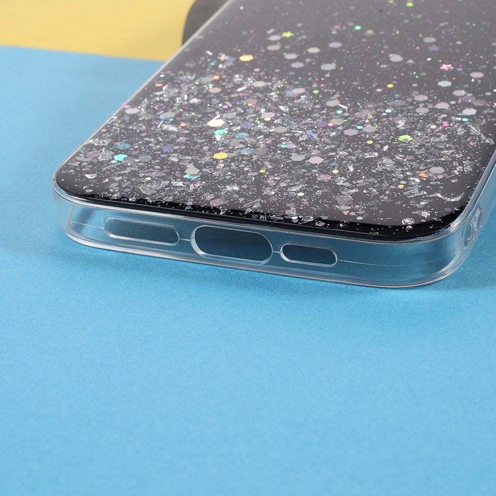 iPhone 13 Mini Glitter Cover - Sort
