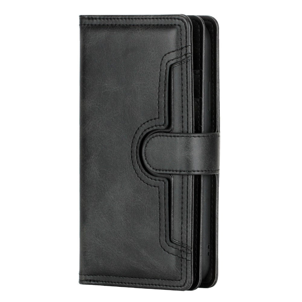EIDERWOOD iPhone 13 Mini Flip Cover m. Kortholder & Strop - Sort