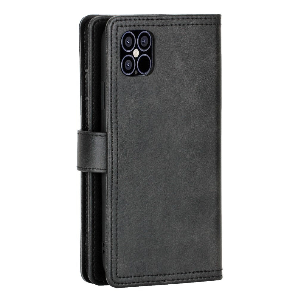 EIDERWOOD iPhone 13 Mini Flip Cover m. Kortholder & Strop - Sort