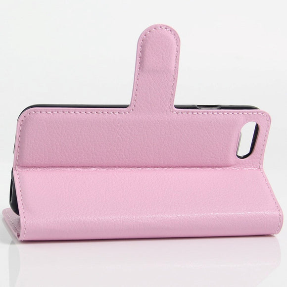 iPhone SE (2022 / 2020) / 8 / 7 Mobilcover m. Pung Soft Pouch Læder Lyserød