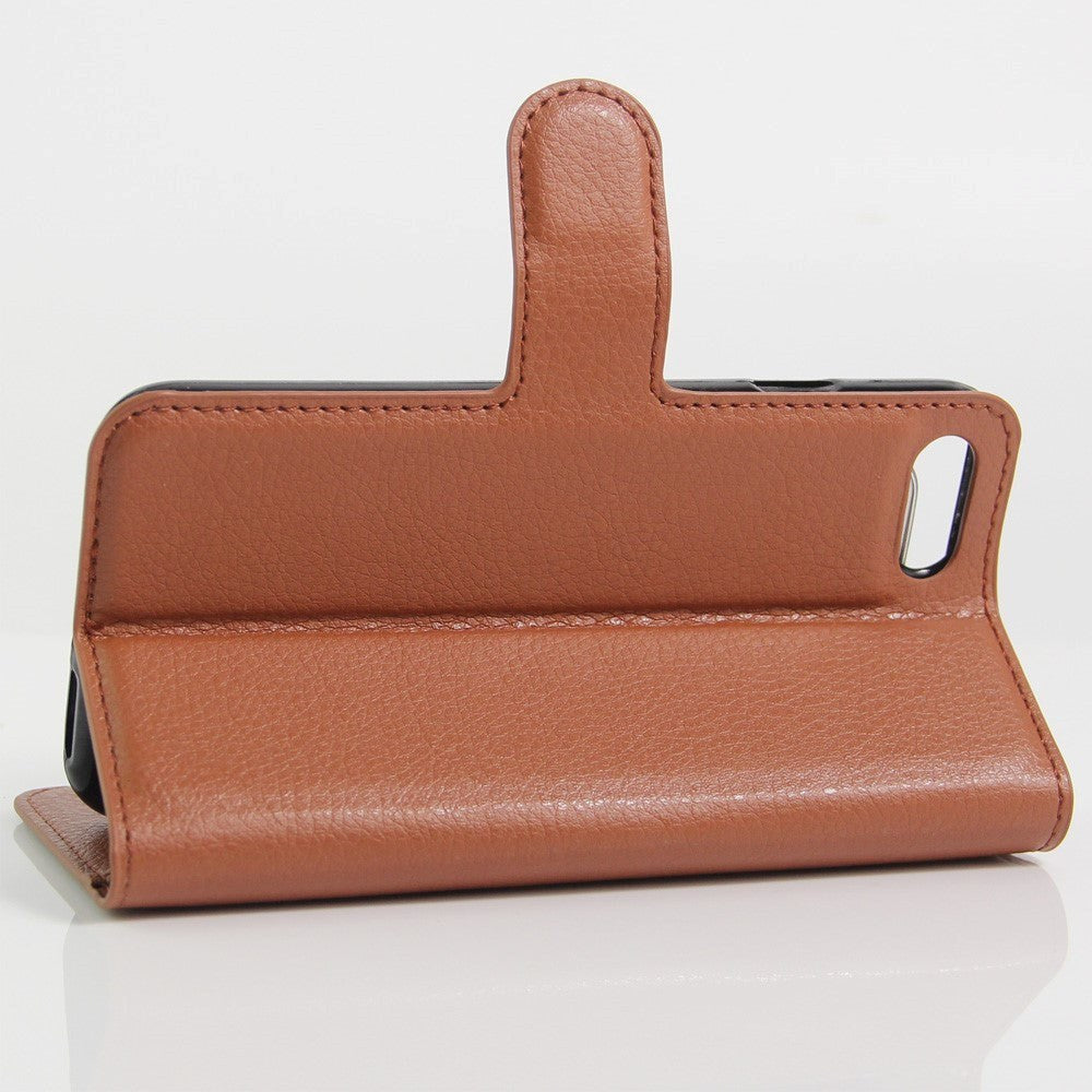 iPhone SE (2022 / 2020) / 8 / 7 Mobilcover m. Pung Soft Pouch Læder Brun