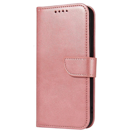 iPhone 13 Læder Cover m. Pung & Magnetisk Luk - Rose Gold