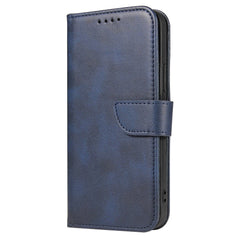 iPhone 13 Læder Cover m. Pung & Magnetisk Luk - Blå