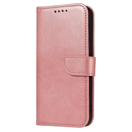 iPhone 13 Mini Læder Cover m. Pung & Magnetisk Luk - Rose Gold