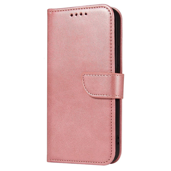 iPhone 13 Mini Læder Cover m. Pung & Magnetisk Luk - Rose Gold
