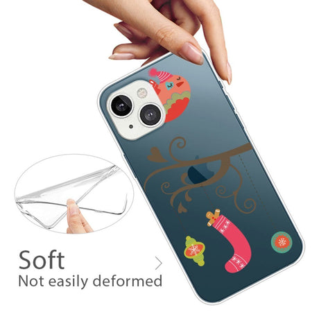 iPhone 13 Plastik Jule Cover - Julepynt - Gennemsigtig