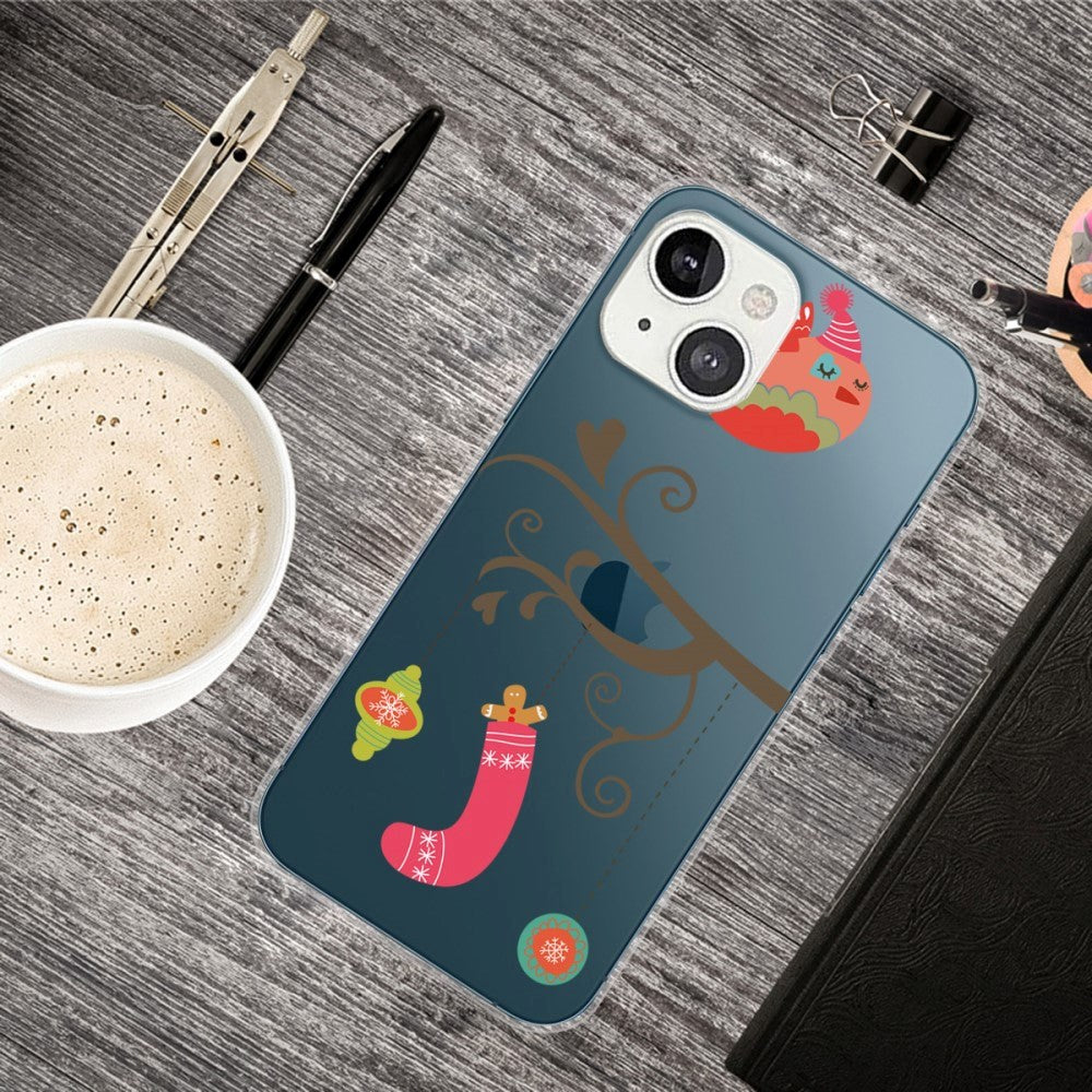 iPhone 13 Plastik Jule Cover - Julepynt - Gennemsigtig