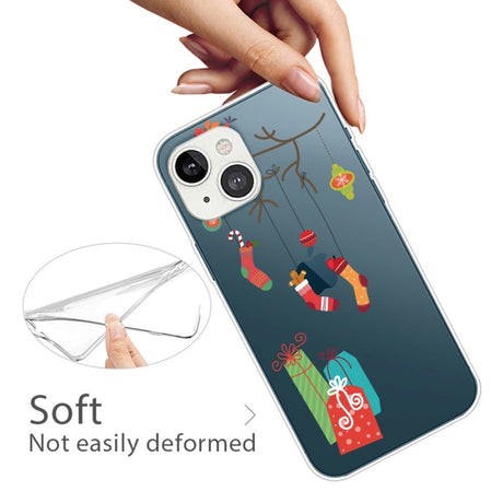iPhone 13 Plastik Jule Cover - Julegaver - Gennemsigtig