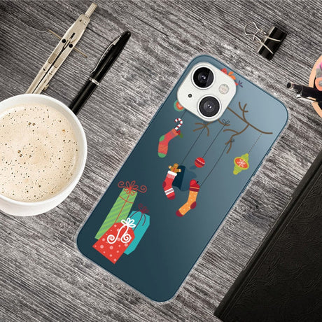 iPhone 13 Plastik Jule Cover - Julegaver - Gennemsigtig