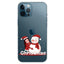 iPhone 13 Pro Fleksibelt Plast Julecover - Merry Christmas - Pige & Snemand