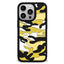 iPhone 13 Pro Fleksibel Silikone Cover - Camouflage - Gul