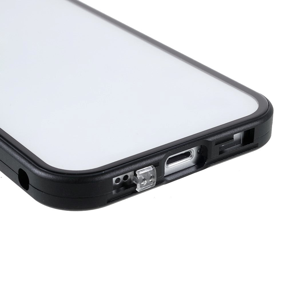 iPhone 13 Mini Magnetisk Cover m. Glas Bagside og Forside - Sort