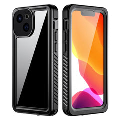 iPhone 13 Mini IP68 Støv- & Vandtæt Cover - Gennemsigtig / Sort