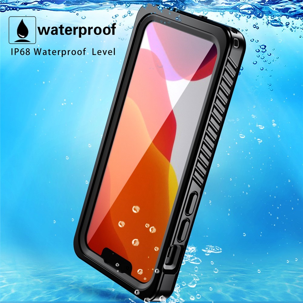 iPhone 13 Mini IP68 Støv- & Vandtæt Cover - Gennemsigtig / Sort