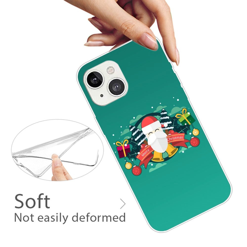 iPhone 13 Fleksibelt Plast Julecover - Merry Christmas - Glædelig Jul