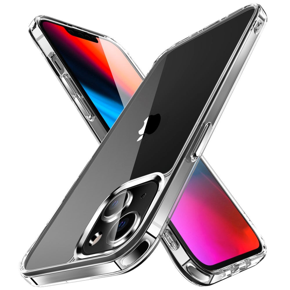 iPhone 13 Crystal Clear Hybrid Plastik Cover - Gennemsigtig