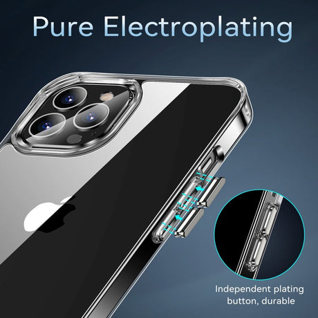 iPhone 12 Pro Max Crystal Clear Hybrid Plastik Cover - Gennemsigtig