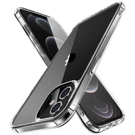 iPhone 12 / 12 Pro Crystal Clear Hybrid Plastik Cover - Gennemsigtig