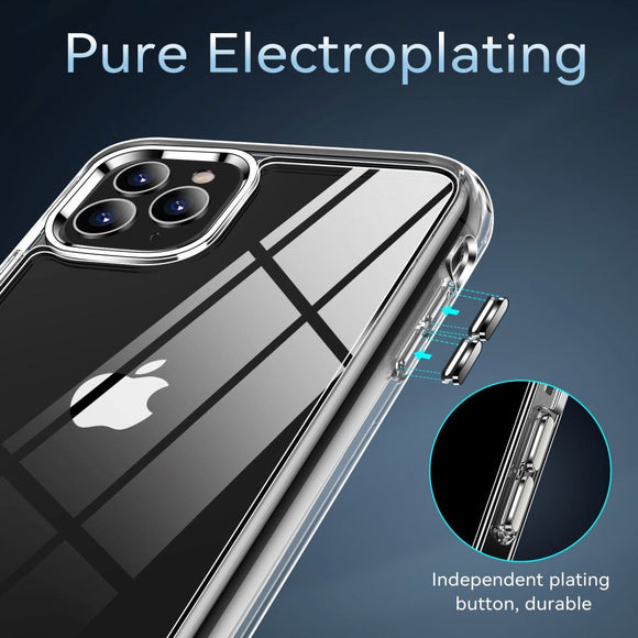 iPhone 11 Pro Crystal Clear Hybrid Plastik Cover - Gennemsigtig