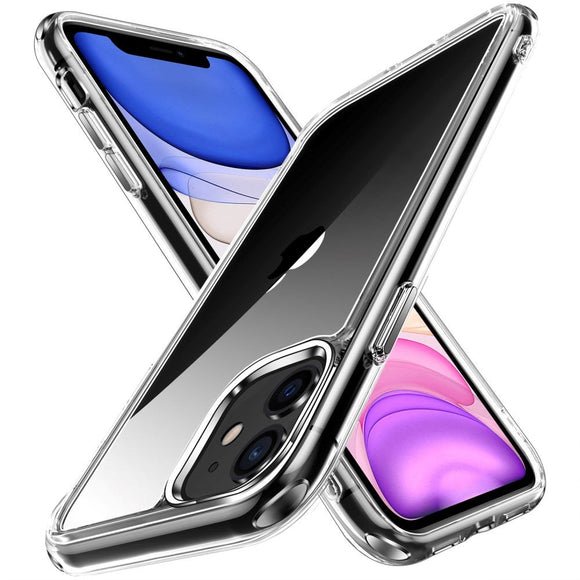 iPhone 11 Crystal Clear Hybrid Plastik Cover - Gennemsigtig
