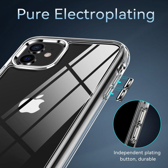 iPhone 11 Crystal Clear Hybrid Plastik Cover - Gennemsigtig