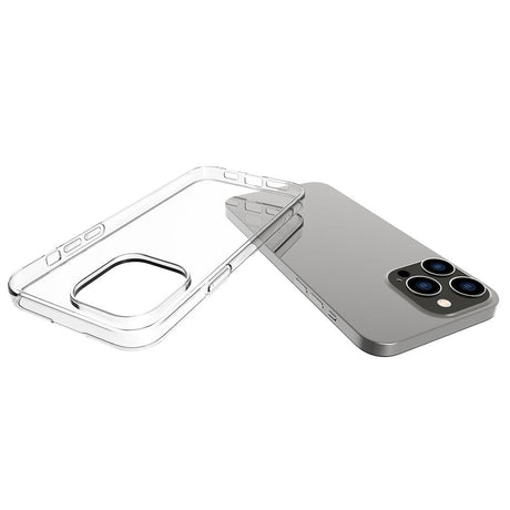 iPhone 14 Pro Max Ultra Thin Fleksibel Plastik Cover - Gennemsigtig
