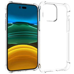 iPhone 14 Pro Max Shock-Proof Fleksibel Plastik Cover - Gennemsigtig