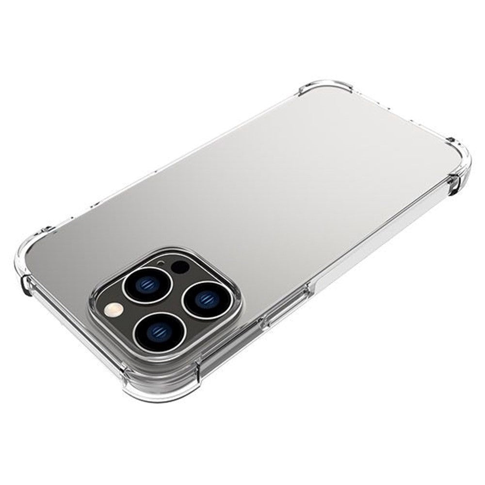 iPhone 14 Pro Max Shock-Proof Fleksibel Plastik Cover - Gennemsigtig