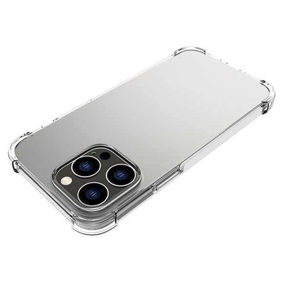 iPhone 14 Pro Max Shock-Proof Fleksibel Plastik Cover - Gennemsigtig