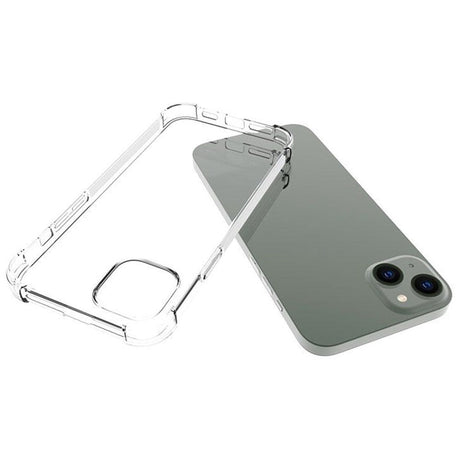 iPhone 14 Plus Shock-Proof Fleksibel Plastik Cover - Gennemsigtig