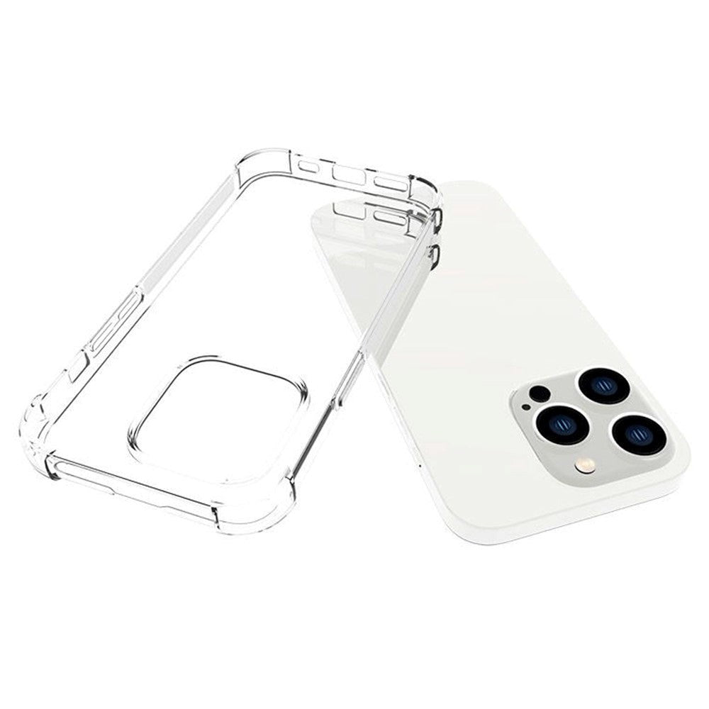 iPhone 14 Pro Shock-Proof Fleksibel Plastik Cover - Gennemsigtig