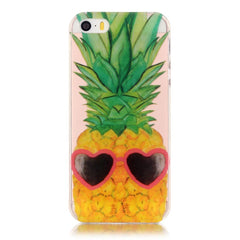 EIDERWOOD iPhone SE / 5 / 5s Fleksibel Plastik Cover m. Print - Ananas