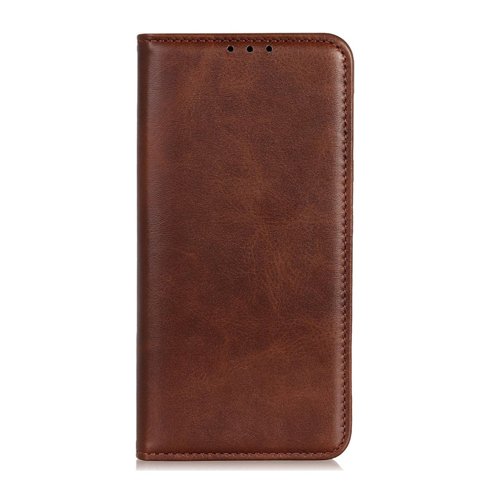 iPhone 14 Læder Cover m. Pung & Magnetisk Luk - Mørkebrun