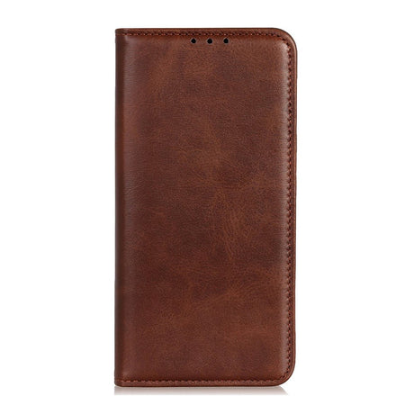 iPhone 14 Læder Cover m. Pung & Magnetisk Luk - Mørkebrun