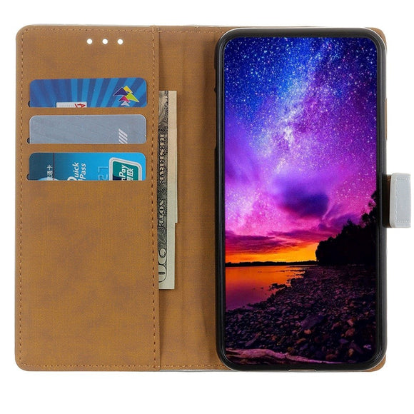 iPhone 14 Plus Læder Cover m. Pung  - Sølv