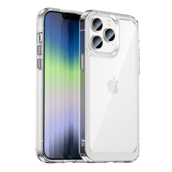 iPhone 14 Pro Hybrid Plastik Cover - Gennemsigtig