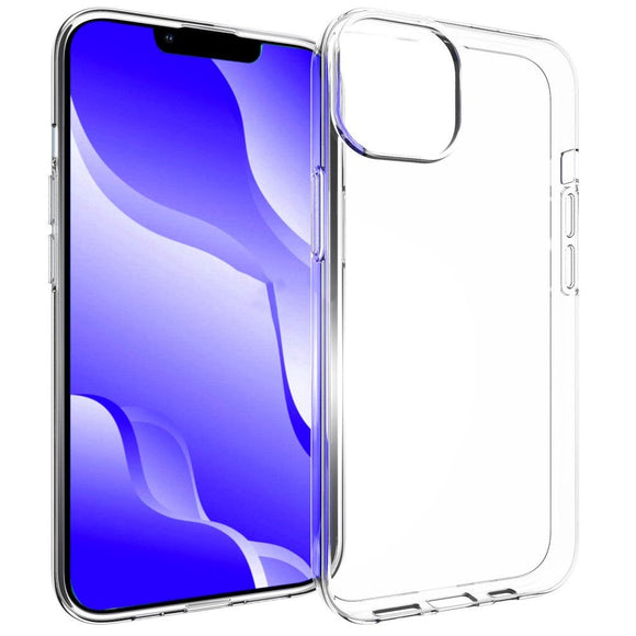 iPhone 14 Fleksibel Plastik Bagside Cover - Gennemsigtig
