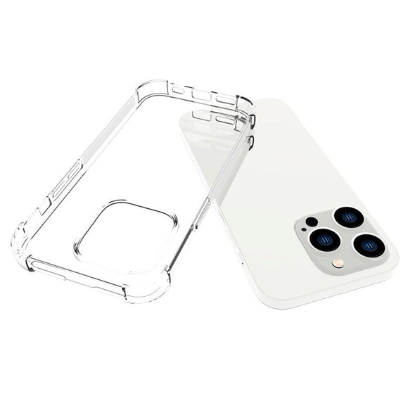 iPhone 14 Pro Shockproof Fleksibelt TPU Cover - Gennemsigtig