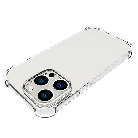 iPhone 14 Pro Shockproof Fleksibelt TPU Cover - Gennemsigtig