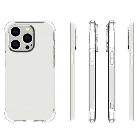 iPhone 14 Pro Shockproof Fleksibelt TPU Cover - Gennemsigtig
