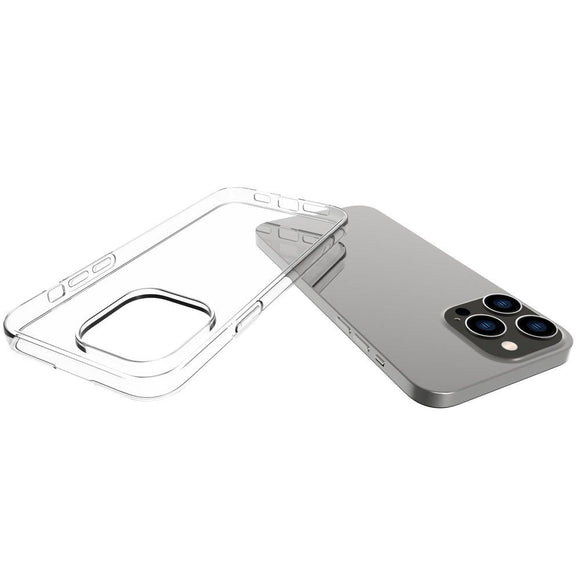 iPhone 14 Pro Max Ultra Slim Fleksibel Plastik Cover - Gennemsigtig
