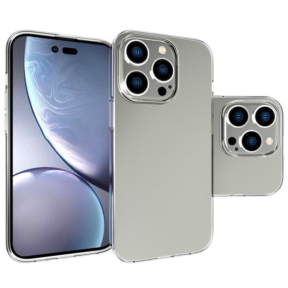 iPhone 14 Pro Ultra Thin Fleksibel Plastik Cover - Gennemsigtig