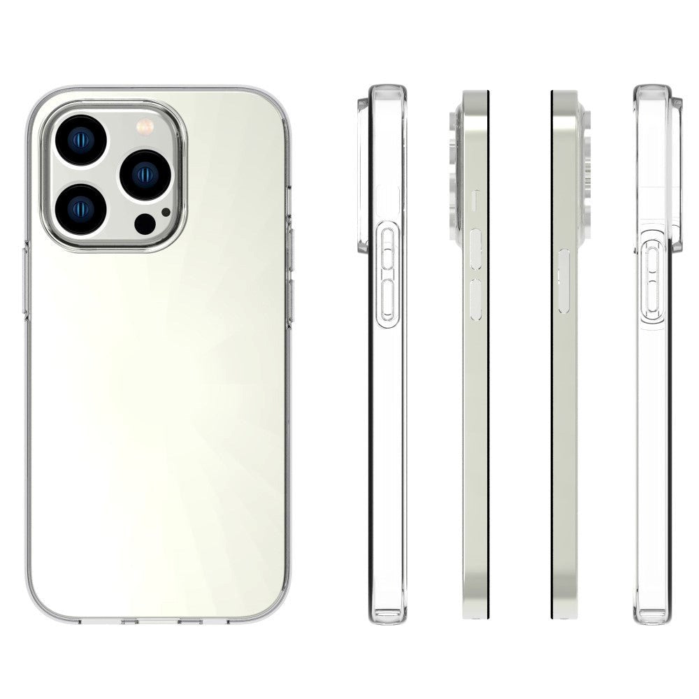 iPhone 14 Pro Ultra Thin Fleksibel Plastik Cover - Gennemsigtig