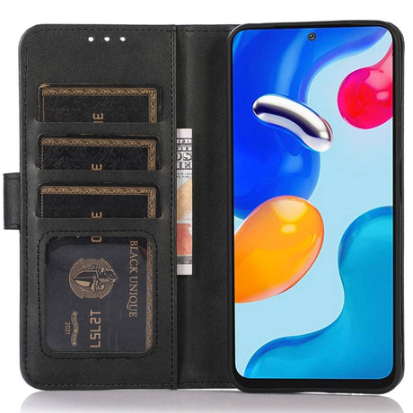 iPhone 14 Kunst Læder Cover m. Pung - Sort