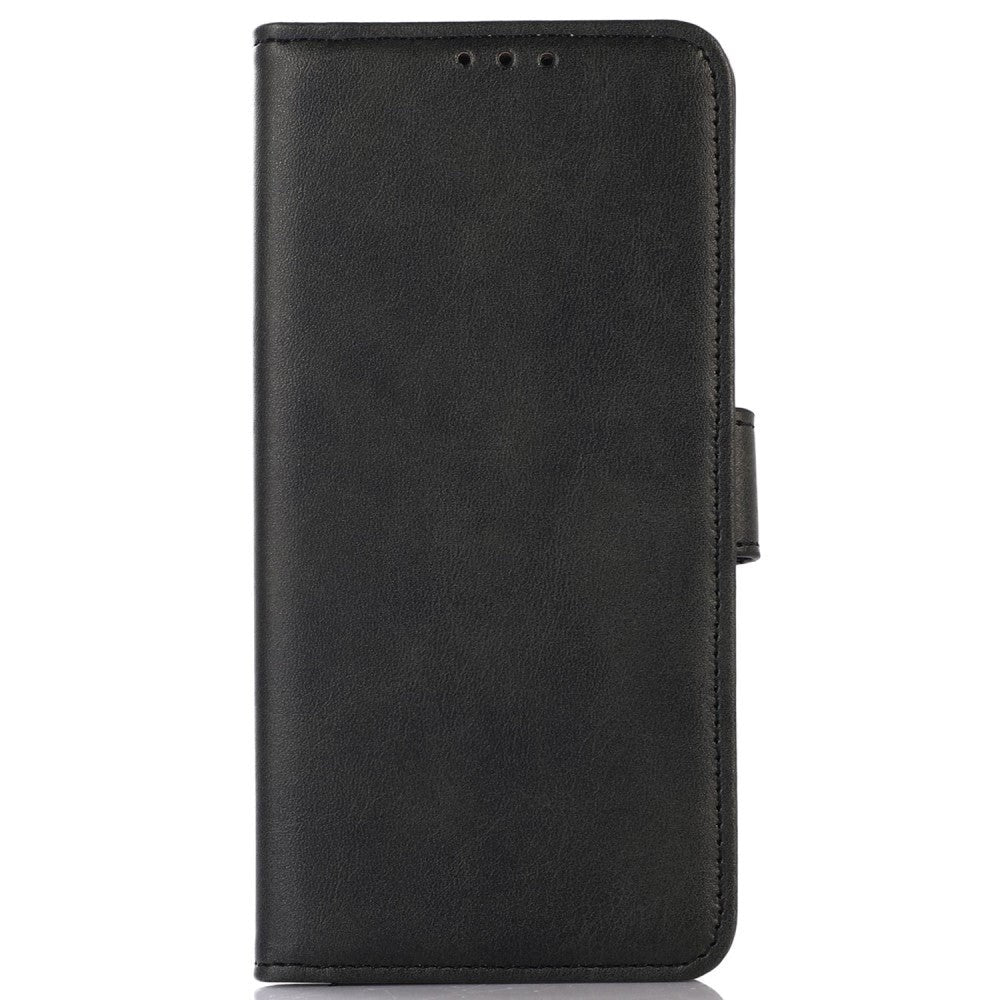 iPhone 14 Kunst Læder Cover m. Pung - Sort