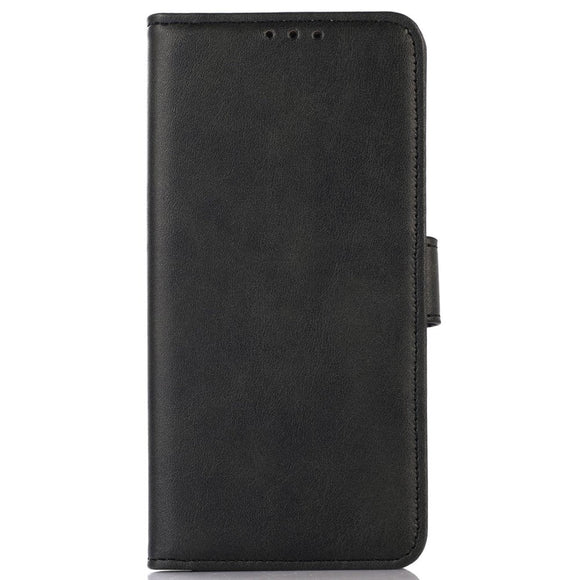 iPhone 14 Kunst Læder Cover m. Pung - Sort
