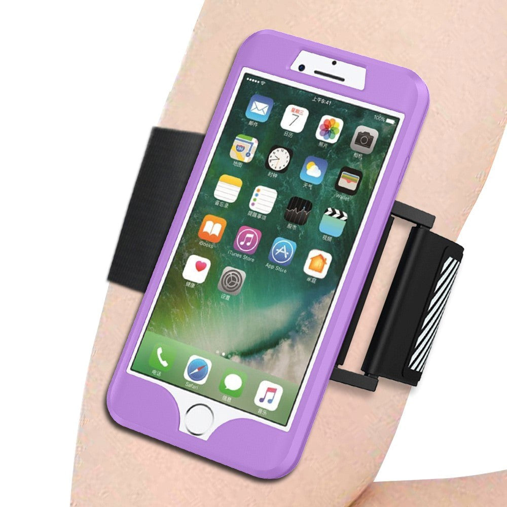 iPhone 8 Plus / 7 Plus Silicone Cover / Sports Armband Lilla