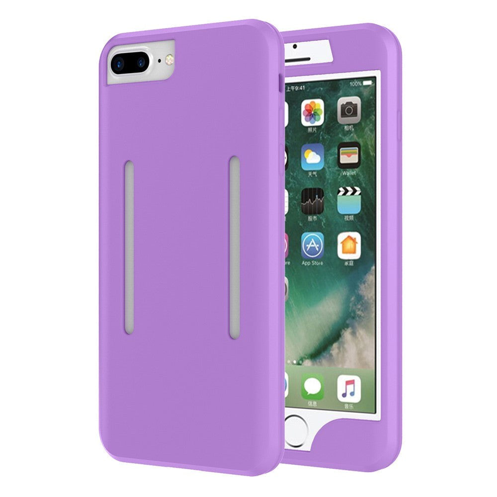 iPhone 8 Plus / 7 Plus Silicone Cover / Sports Armband Lilla