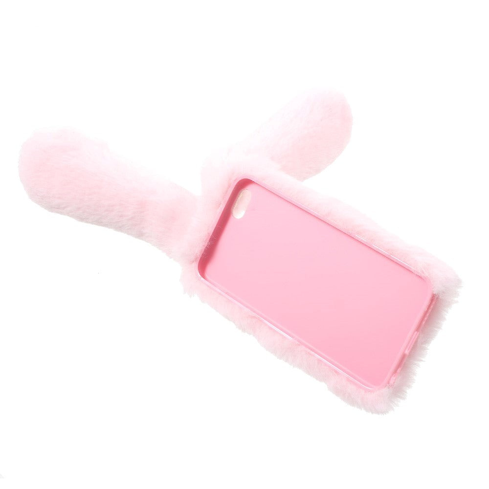 iPhone 6 / 6s Kanin Pels Cover - Pink
